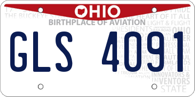 OH license plate GLS4091