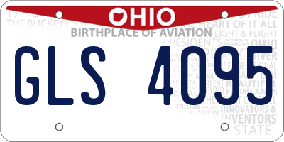 OH license plate GLS4095