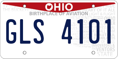OH license plate GLS4101