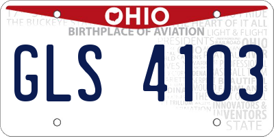 OH license plate GLS4103