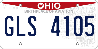 OH license plate GLS4105
