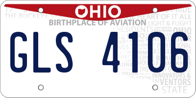 OH license plate GLS4106