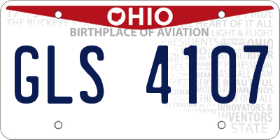OH license plate GLS4107