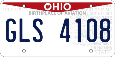 OH license plate GLS4108