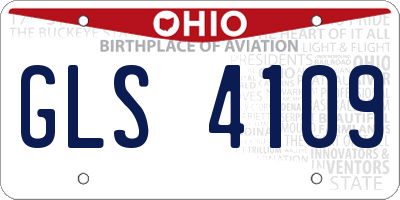 OH license plate GLS4109
