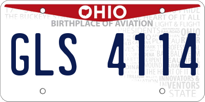 OH license plate GLS4114