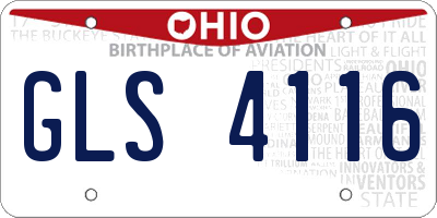 OH license plate GLS4116