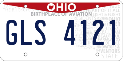 OH license plate GLS4121