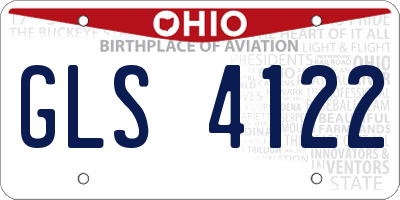 OH license plate GLS4122