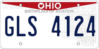 OH license plate GLS4124