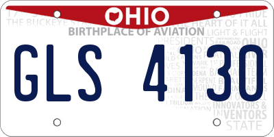 OH license plate GLS4130