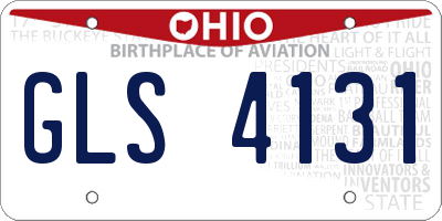 OH license plate GLS4131