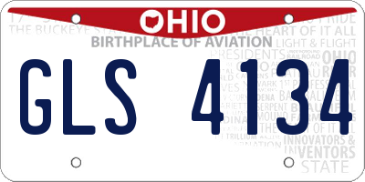 OH license plate GLS4134