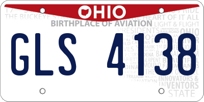 OH license plate GLS4138