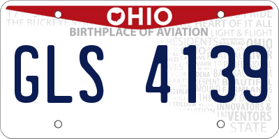 OH license plate GLS4139