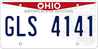 OH license plate GLS4141