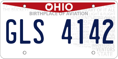 OH license plate GLS4142