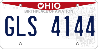 OH license plate GLS4144