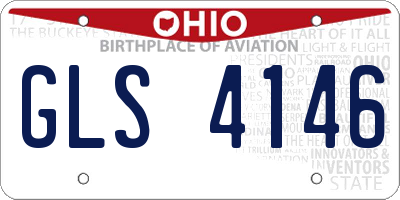 OH license plate GLS4146