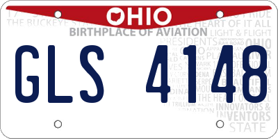 OH license plate GLS4148