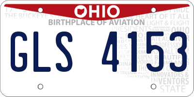 OH license plate GLS4153