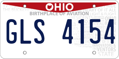 OH license plate GLS4154