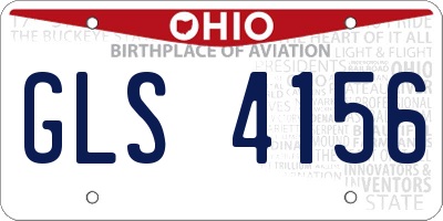 OH license plate GLS4156