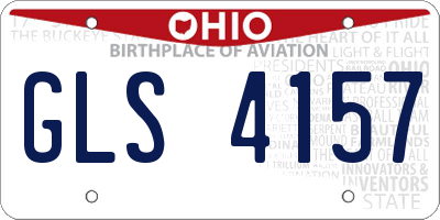 OH license plate GLS4157