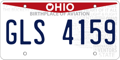 OH license plate GLS4159
