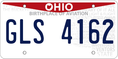 OH license plate GLS4162