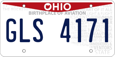 OH license plate GLS4171