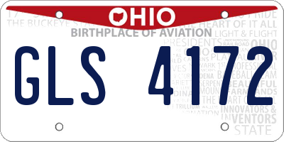 OH license plate GLS4172