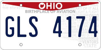 OH license plate GLS4174