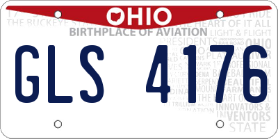 OH license plate GLS4176