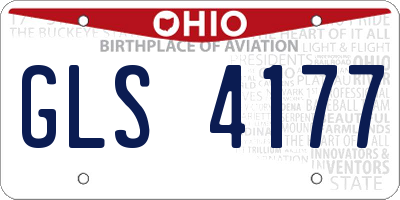OH license plate GLS4177