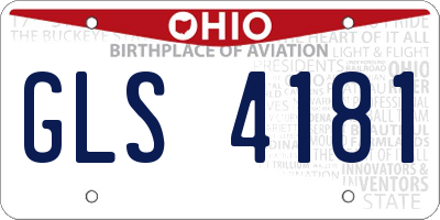 OH license plate GLS4181
