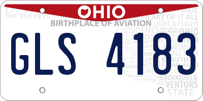 OH license plate GLS4183