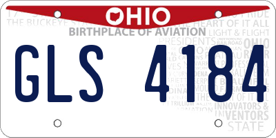 OH license plate GLS4184