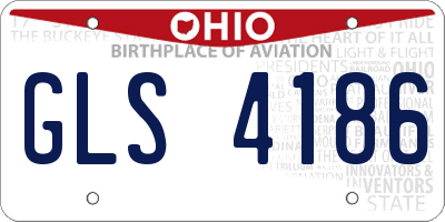 OH license plate GLS4186