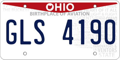 OH license plate GLS4190