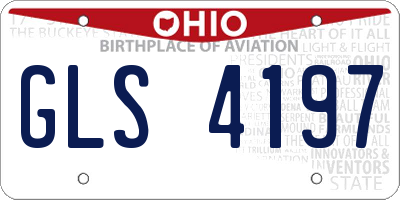 OH license plate GLS4197