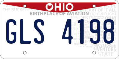 OH license plate GLS4198