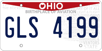 OH license plate GLS4199