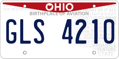 OH license plate GLS4210