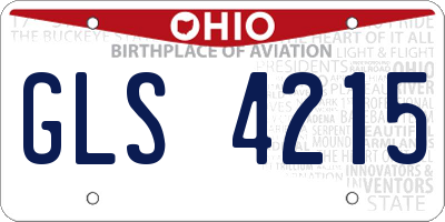 OH license plate GLS4215