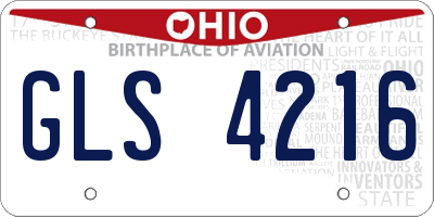 OH license plate GLS4216