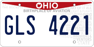 OH license plate GLS4221