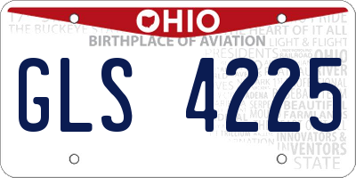 OH license plate GLS4225