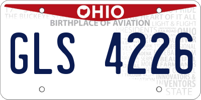 OH license plate GLS4226