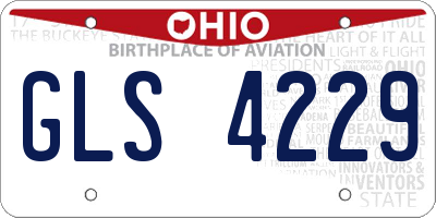 OH license plate GLS4229